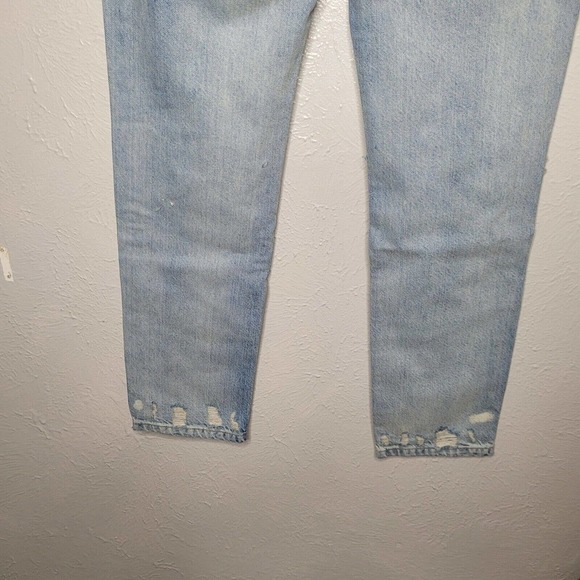 NWT One Teaspoon Womens Sz 26 Awesome Baggies Jeans Denim Distressed Kansas Blue - Picture 6 of 10